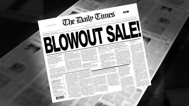 Venda de Blowout! - Título do jornal (Revelar + Loops
) - Filmagem, Vídeo