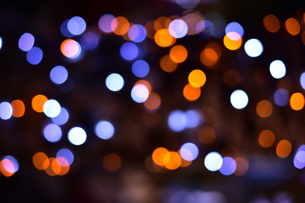 Abstract blurred colorful bokeh lights  background - Photo, Image