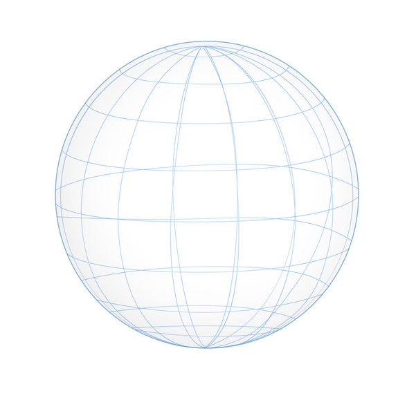 Langallinen kehys Vector Globe
 - Vektori, kuva
