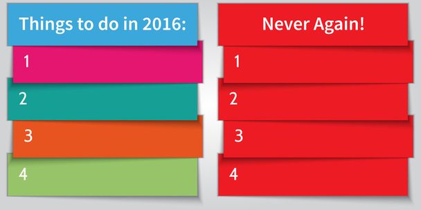 Vektör yeni yıl Çözünürlük multi renk Çift Kişilik liste şablonu - Vektör, Görsel