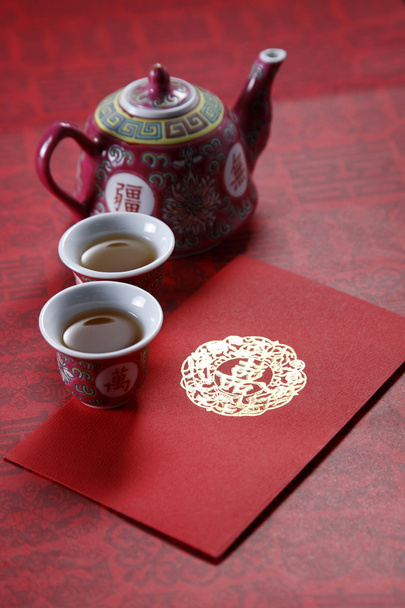 Oriental tea pot - Foto, afbeelding
