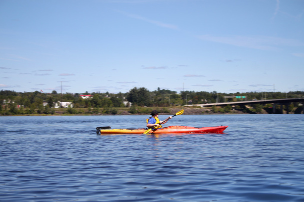 Kayaking on the river in Fredericton - Photo, Image
