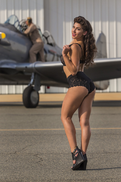 WWII Model and Airplane - Photo, Image