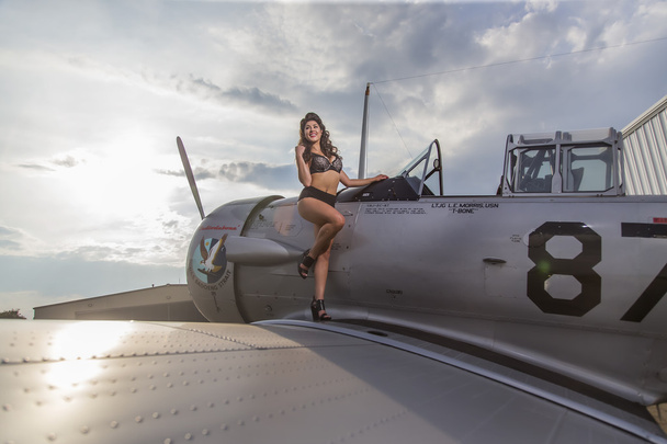 Tweede Wereldoorlog Model en vliegtuig - Foto, afbeelding