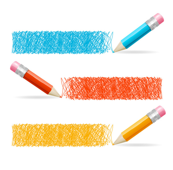 Pencil Drawing Header. Vector - Vector, imagen