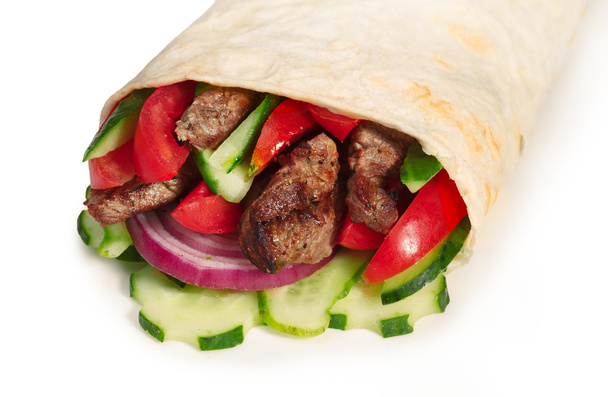 Carne de res shawarma aislada
 - Foto, imagen
