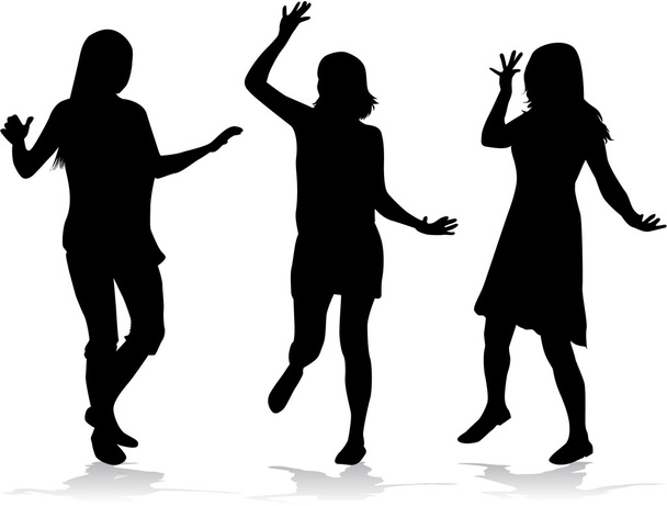 mulheres bonitas dançando
 - Vetor, Imagem