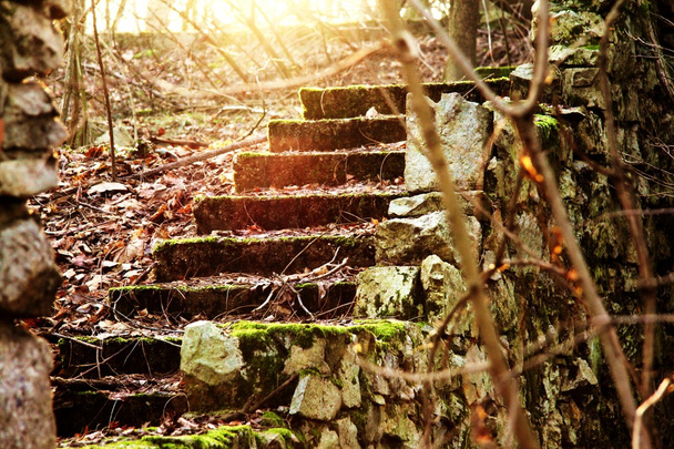 stary rock schody - Zdjęcie, obraz