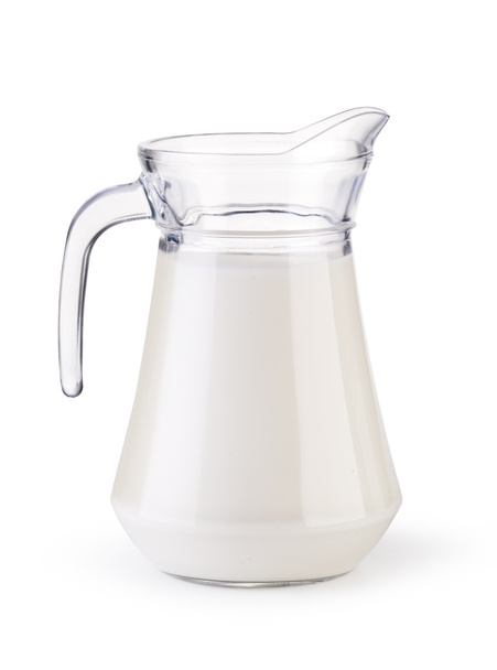 Glass jug milk - Фото, изображение