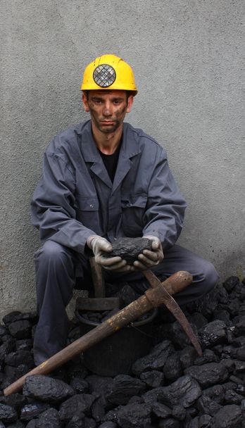 Ορυχείο άνθρακα εργαζόμενος - Φωτογραφία, εικόνα