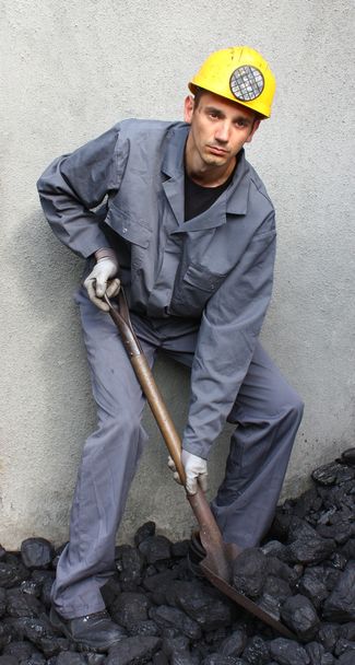 Miner man working - Φωτογραφία, εικόνα