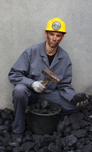 Miner man working - Foto, afbeelding