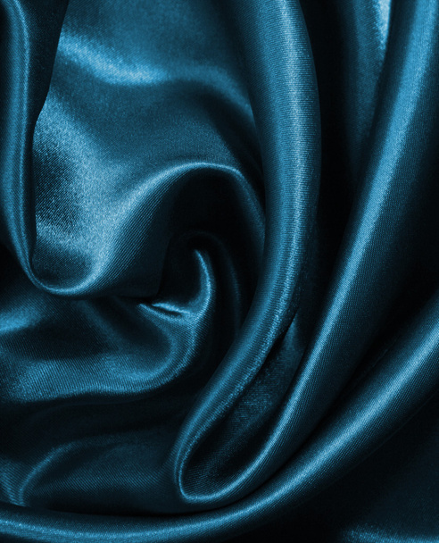 Гладкий елегантний синій шовк або атлас як фон
 - Фото, зображення