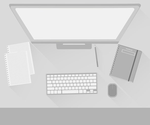 Concetto di design moderno in stile piatto di Creative Office Workspace
. - Foto, immagini