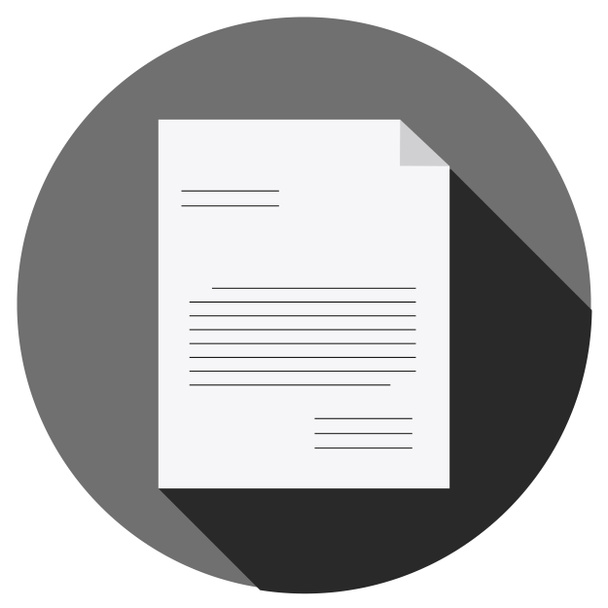 dokument ikonu papíru list vektor. plochý design - Fotografie, Obrázek