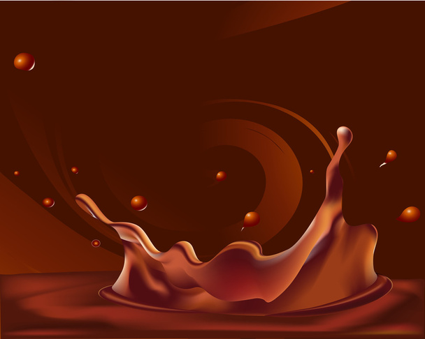 abstract chocolate background - vector - Vektor, Bild