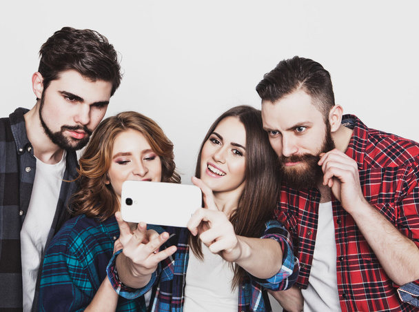 group of students taking selfie - Fotografie, Obrázek