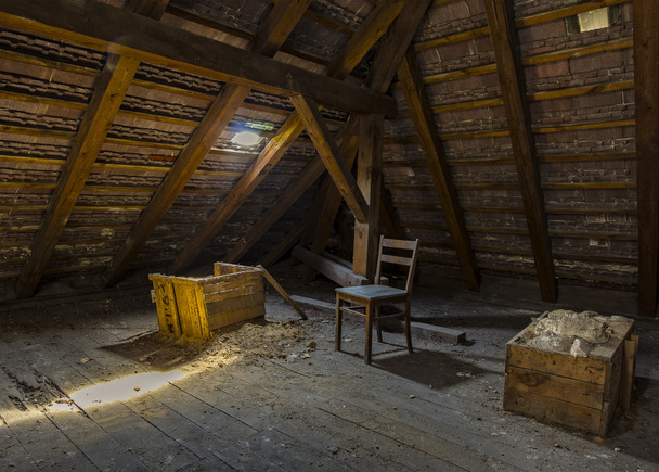 in the attic - Photo, Image