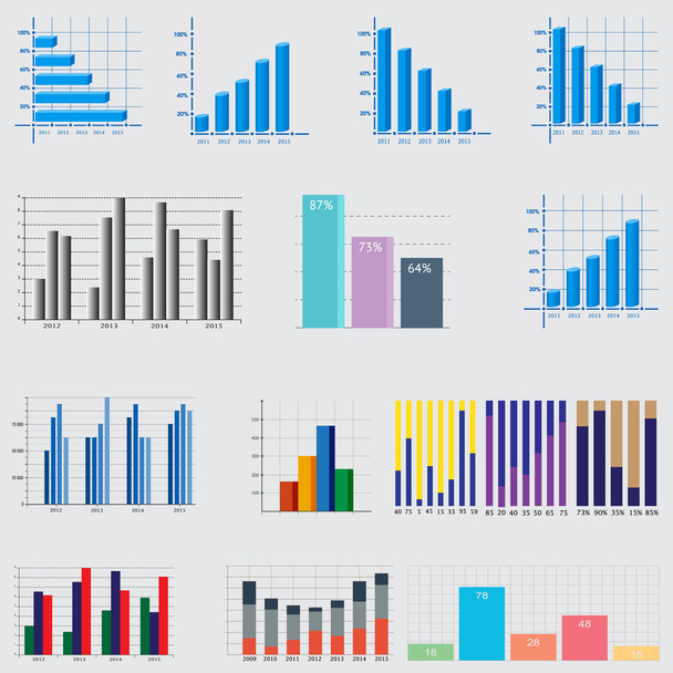 Infographic Elements. business diagrams and graphics - Vektori, kuva