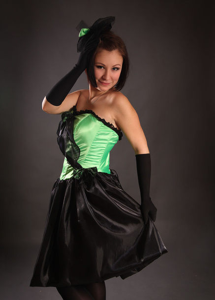 Green dress - Foto, Bild