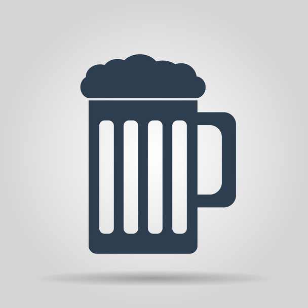 ビールマグカップのアイコン - ベクター画像