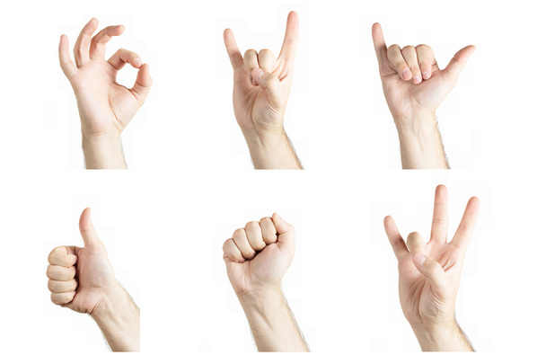 Collage de gestos
 - Foto, imagen