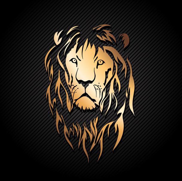 Gold Lion - Вектор, зображення