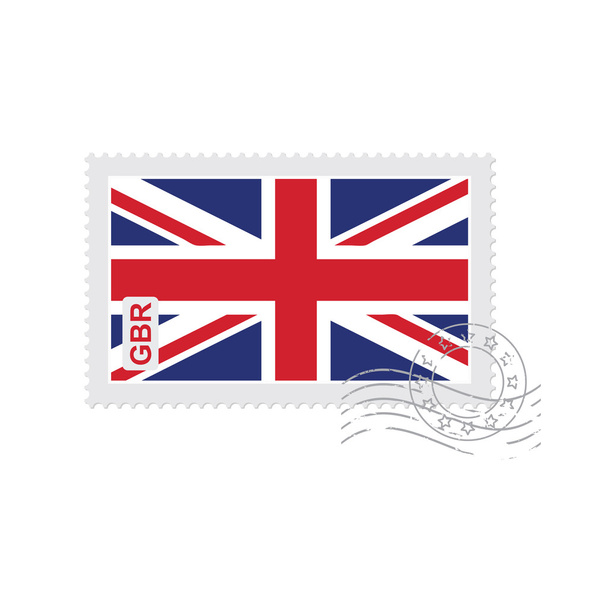 Velká Británie vlajka staré poštovní známka - Vektor, obrázek