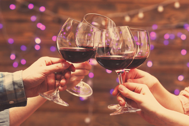glasses of red wine  - Foto, Imagen