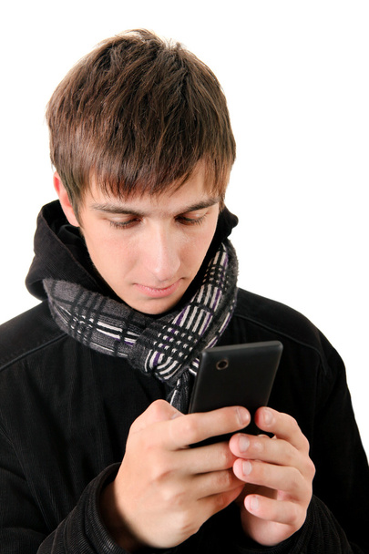 Young Man with Cellphone - Foto, imagen