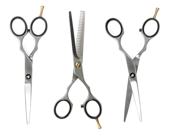 Set of hairdressing scissors  - Fotó, kép