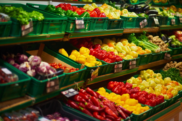 supermarket vegetable store - Photo, Image
