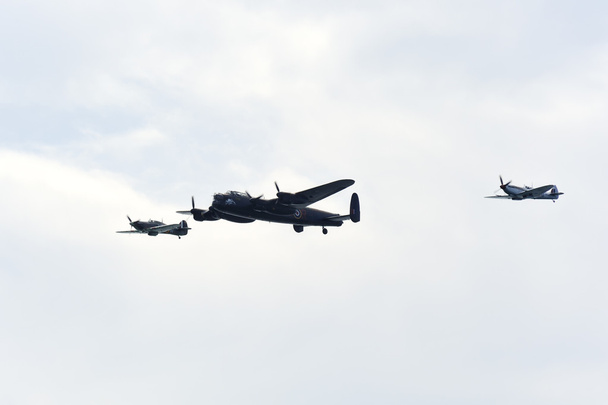 Lancaster en spitfire - Foto, afbeelding