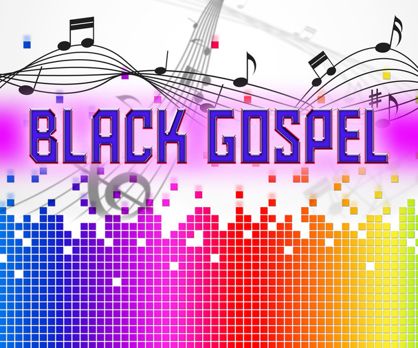 Black Gospel Shows Sound Track And Audio - Φωτογραφία, εικόνα