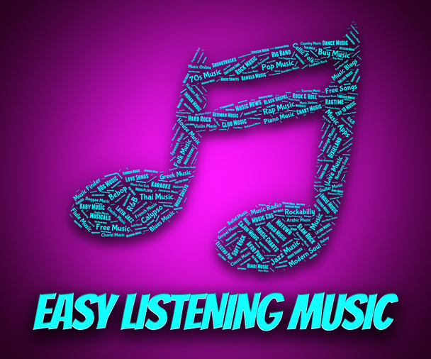Easy Listening Music Indicates Orchestral Pop And Ensemble - Zdjęcie, obraz