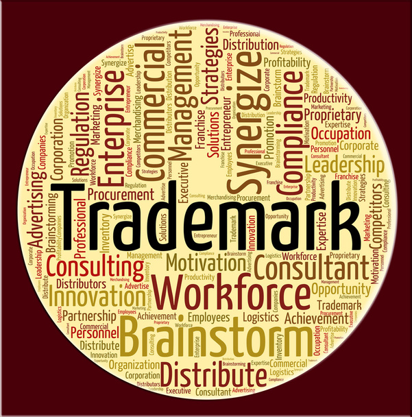 Trademark Word Means Proprietary Name And Emblem - Fotoğraf, Görsel