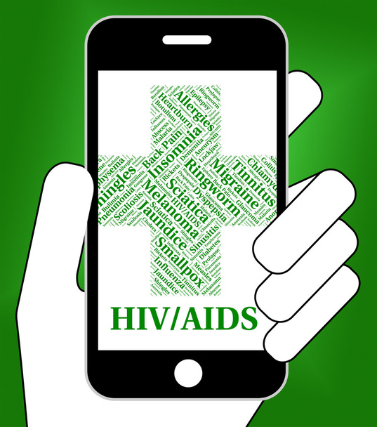 Hiv Aids Means Human Immunodeficiency Virus And Affliction - Fotoğraf, Görsel