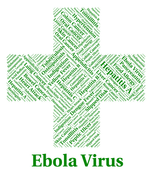 Ebola Virus Shows Infection Germ And Diseases - Fotografie, Obrázek
