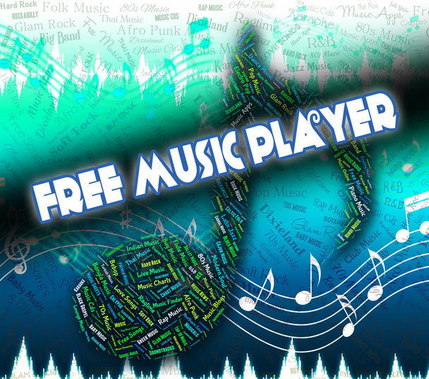 Free Music Player Indicates For Nothing And Complimentary - Photo, Image