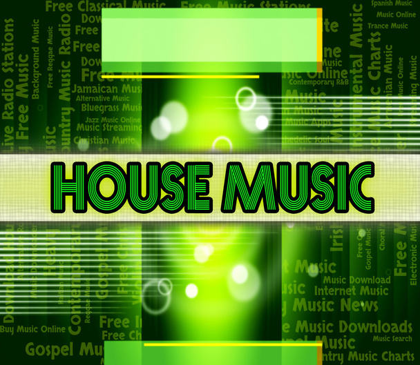 House Music Shows Sound Tracks And Harmony - Zdjęcie, obraz