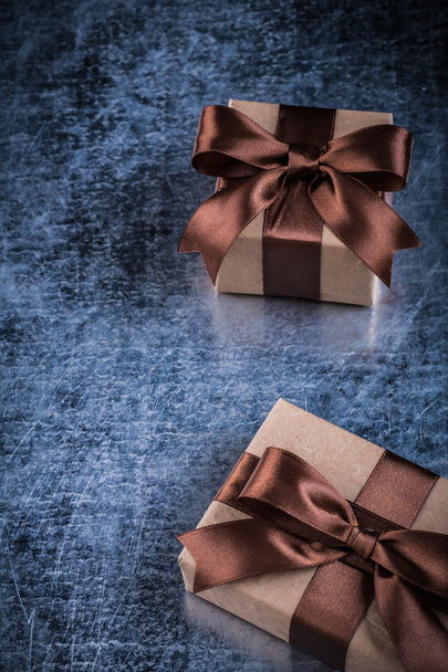 Wrapped vintage giftboxes - Photo, image