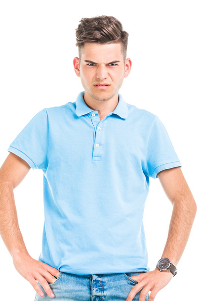 Angry young man looking at the camera - Foto, Imagen