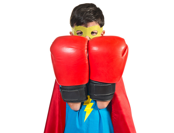 Child dressed like superhero - Valokuva, kuva