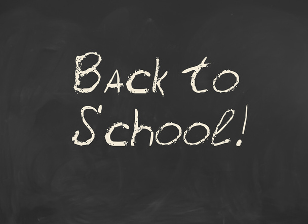 Back to School! Inscription on blackboard - Zdjęcie, obraz
