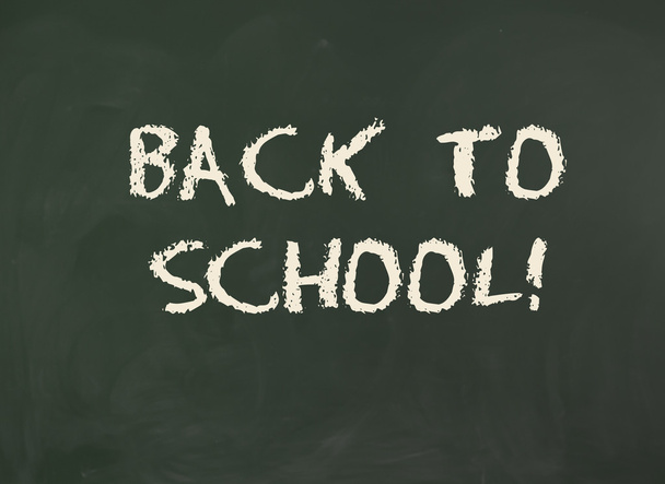 "Back to School!". Inscription on blackboard. - Foto, immagini