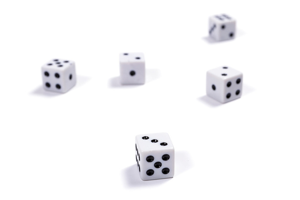 White dice - Photo, Image