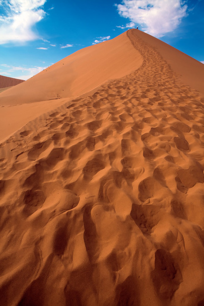 Close up of the dune 45 near sossusvlei namibia africa - Foto, imagen