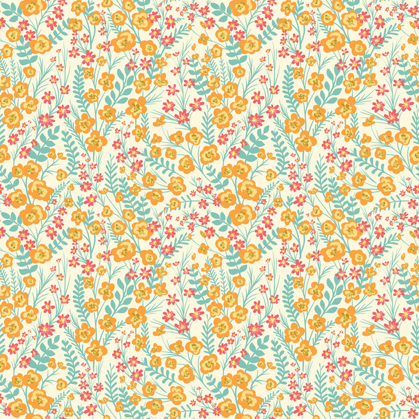 small flowers and leaves - Vector, Imagen