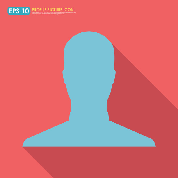 Immagine di profilo avatar maschile colorato icona con ombra
 - Vettoriali, immagini