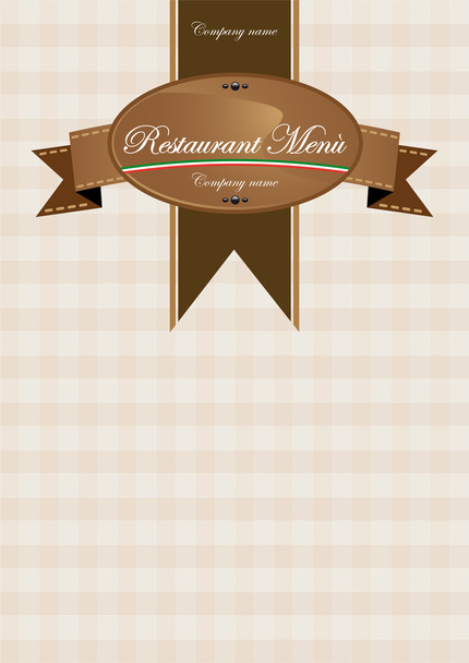 Restaurant sign for menu - Vektör, Görsel